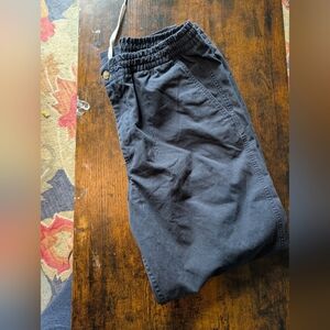 Mens Casual‎ Pull On Pants Elastic Waistband Relaxed Fit Navy Blue